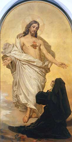 Antonio Ciseri, The vision of the Sacred Heart of the Blessed Margaret Mary Alacoque